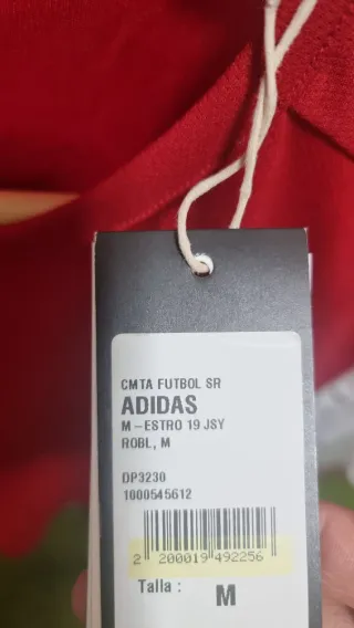 Camiseta Adidas Talla M Roja y Blanca