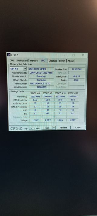Samsung 16GB DDR4 2666MHz SODIMM