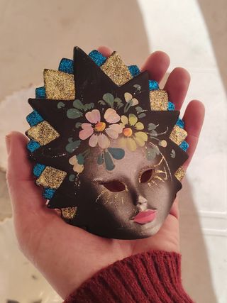 Set 4 Maschere Veneziane Porcellana