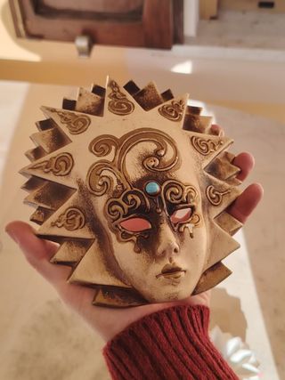 Set 4 Maschere Veneziane Porcellana