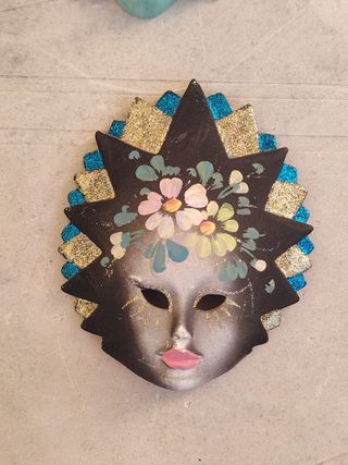 Set 4 Maschere Veneziane Porcellana