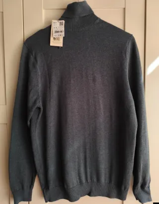 Jersey Springfield cuello alto gris T M