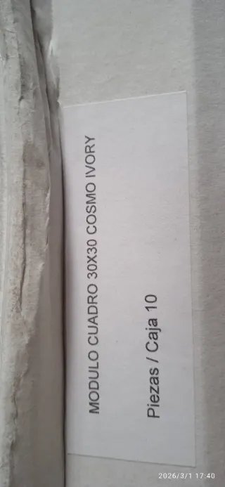 Azulejos tipo mosaico marfil