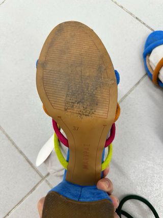 Sandalias Marypaz Azul Multicolor