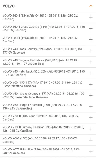 Anillo retén trasero de cigüeñal Volvo D3