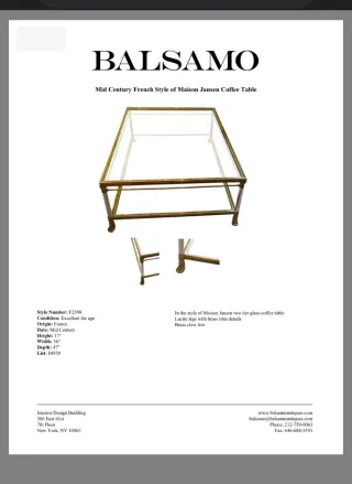 Mesa de café Maison Jansen