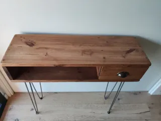 Mueble recibidor madera y metal