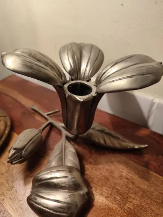 Cenicero y Velero Flor Metal