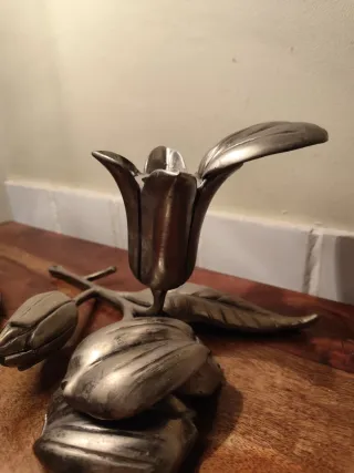 Cenicero y Velero Flor Metal