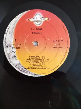 Vinilo J.J. Cale - Shades (1981)