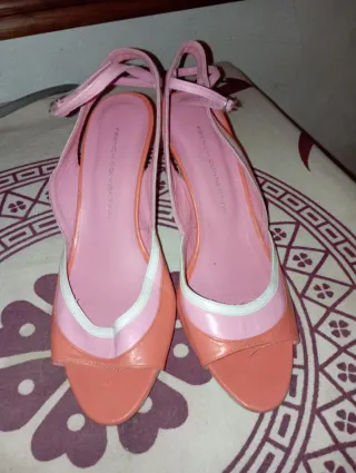 Zapatos French Connection Naranja y Rosa