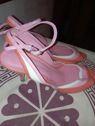 Zapatos French Connection Naranja y Rosa