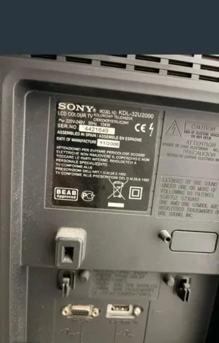 Televisión Sony Bravia 32"