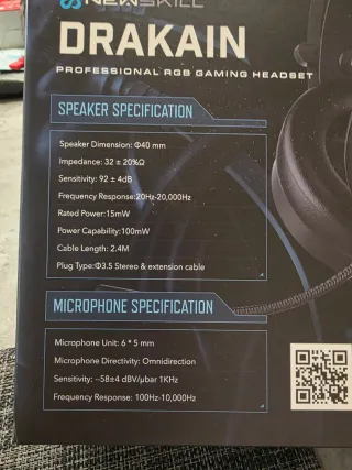 Cascos Gaming Newskill Drakain RGB