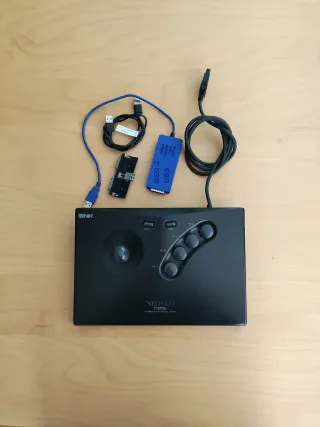 Mando Old Neo Geo Arcade stick con extras