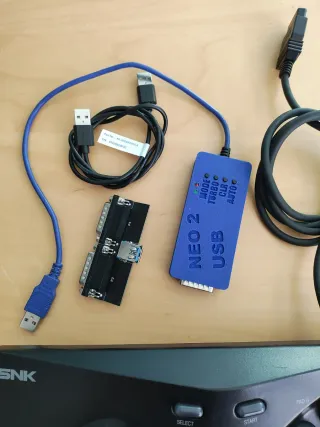 Mando Old Neo Geo Arcade stick con extras