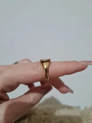 Anello acciaio madreperla misura 6