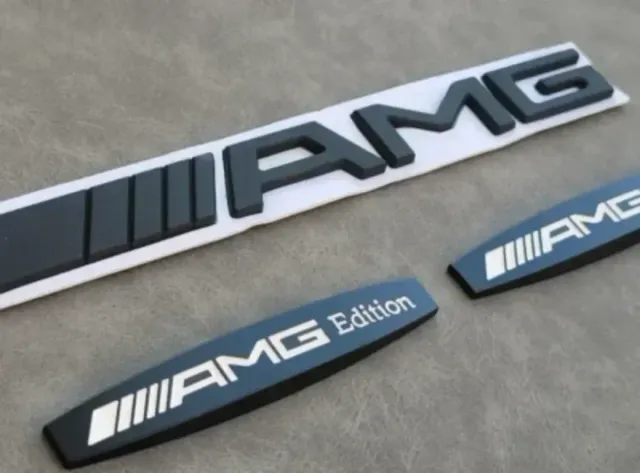 AMG Emblema Maletero y 2 Logos Laterales Mercedes