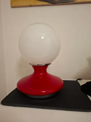 Lampada vintage vetro e metallo