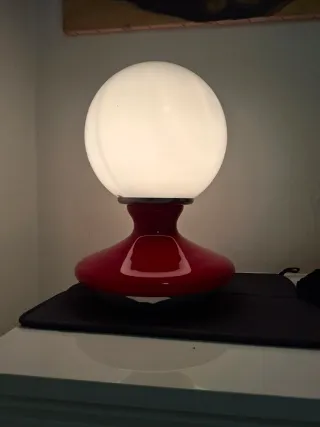 Lampada vintage vetro e metallo