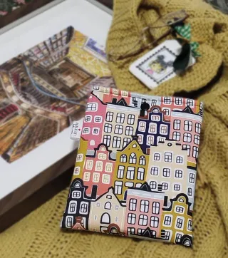 Funda libro hecha a mano | Casas