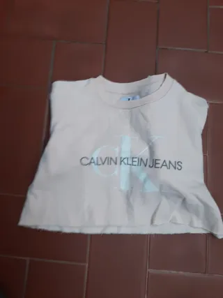 Jersey Calvin Klein crop top S