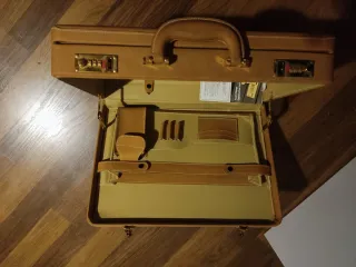 Maletín Ejecutivo Luca Vergani Marrón Dorado