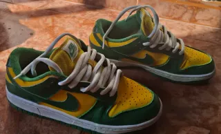 Nike Dunk Low Zapatillas Amarillo y Verde Talla 40
