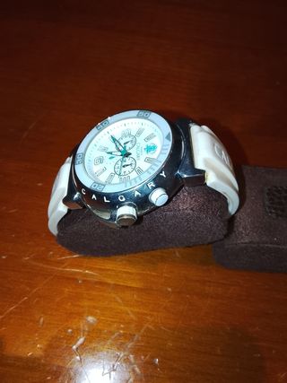 Reloj Calgary Mujer Plata y Blanco