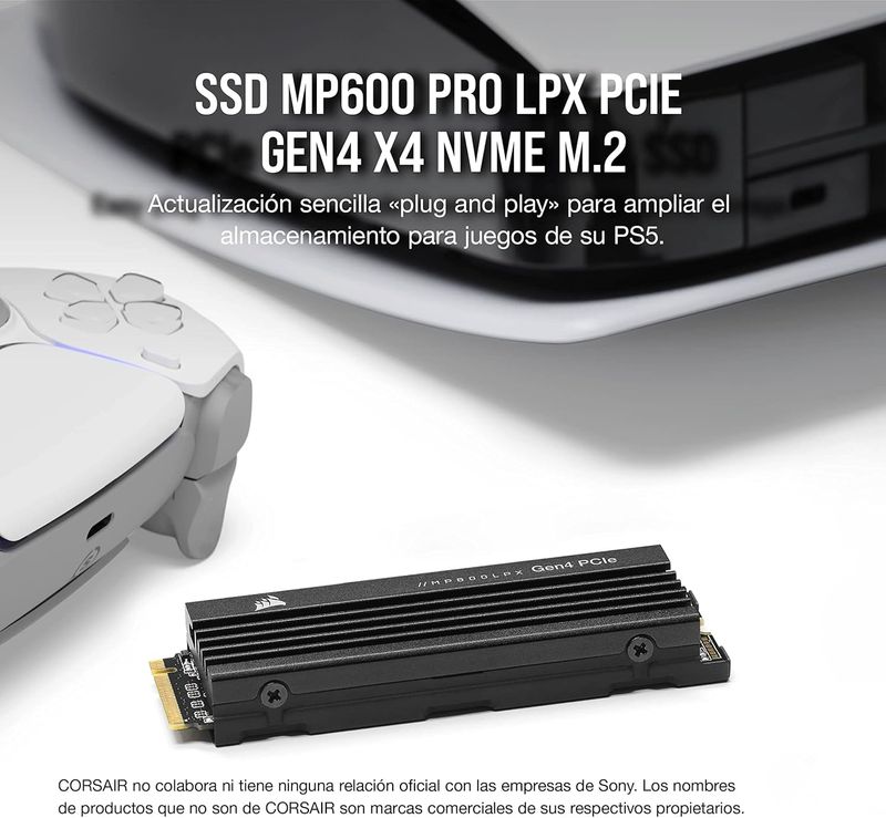 SSD Corsair MP600 Pro LPX 2TB PCIe Gen4 afbeelding 3