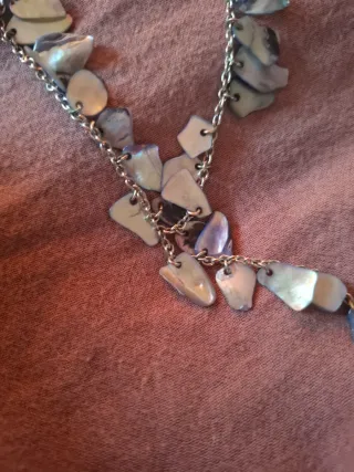 Collar de plata con piedras naturales