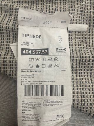 Alfombra Ikea Tiphede Beige/Gris