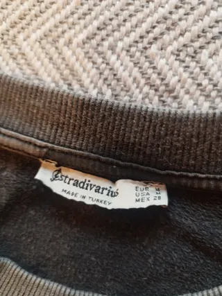 Vestido Sudadera oversize Gris Talla M Stradivariu