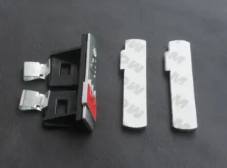 Logo Audi Sline Parilla más 2 Emblemas Laterales