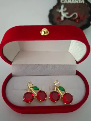 Selección Pin-Up vintage - Pendientes Cereza