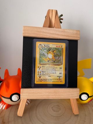 Pokémon Raichu Base Set 14/102 Holo Alemán Vintage