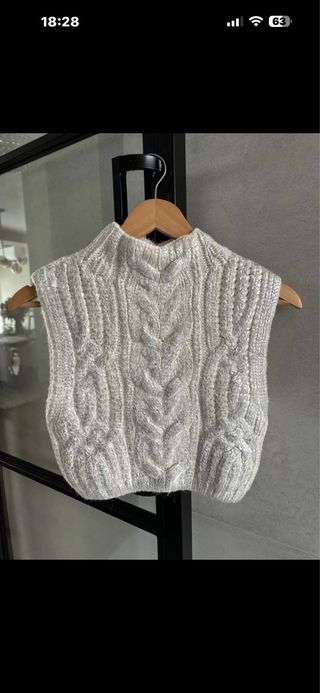 Jersey Zara sin mangas beige talla única
