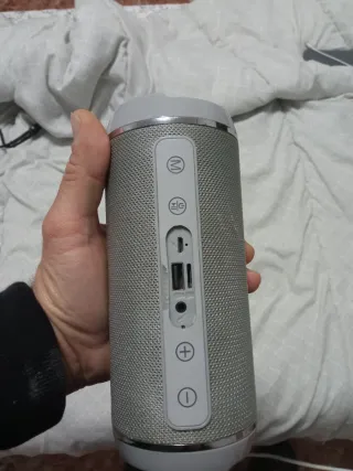 Parlante Bluetooth Genérico Gris/Plateado