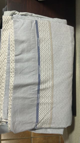 Juego Sábanas Franela Paduana 105 Gris/Beige