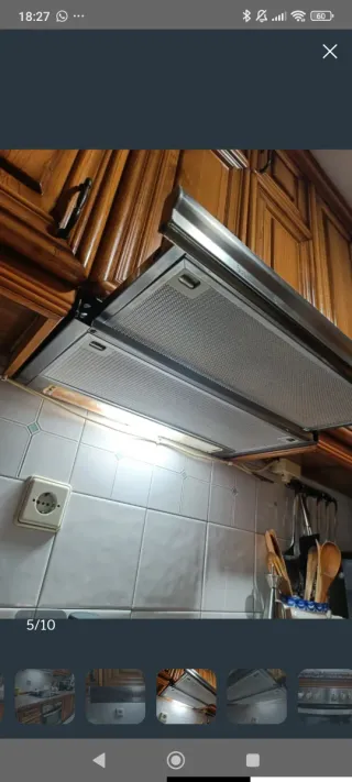 Horno, placa y campana de cocina