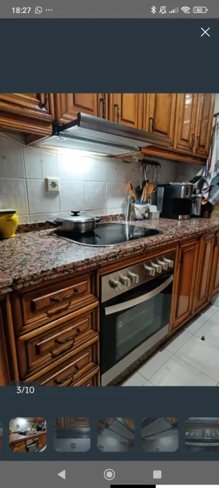 Horno, placa y campana de cocina