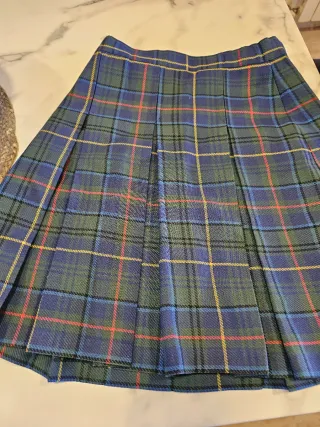 Falda Plisada Uniforme Talla 12