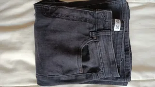 Pantalón vaquero campana PULL&BEAR negro