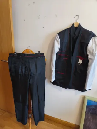 Traje Ourtershell T Negro Talla 54