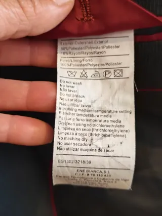 Traje Ourtershell T Negro Talla 54