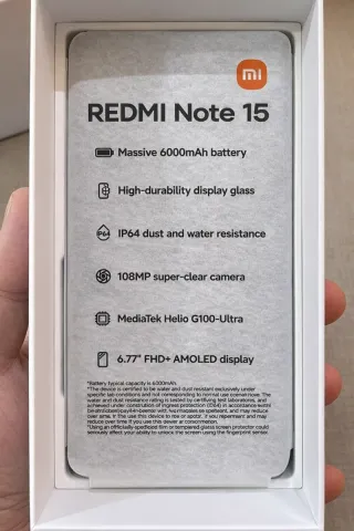 Xiaomi Redmi Note 15 4G Negro