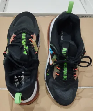 Zapatillas Nike React Worldwide Negras y Verdes