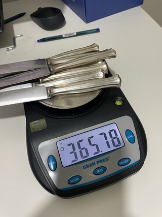 7 Coltelli d'argento