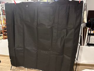 Armario de tela grande negro