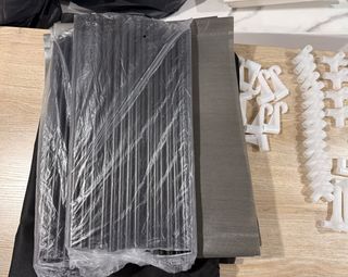 Armario de tela grande negro